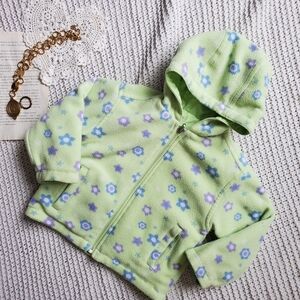 Floral Green Kids Jacket